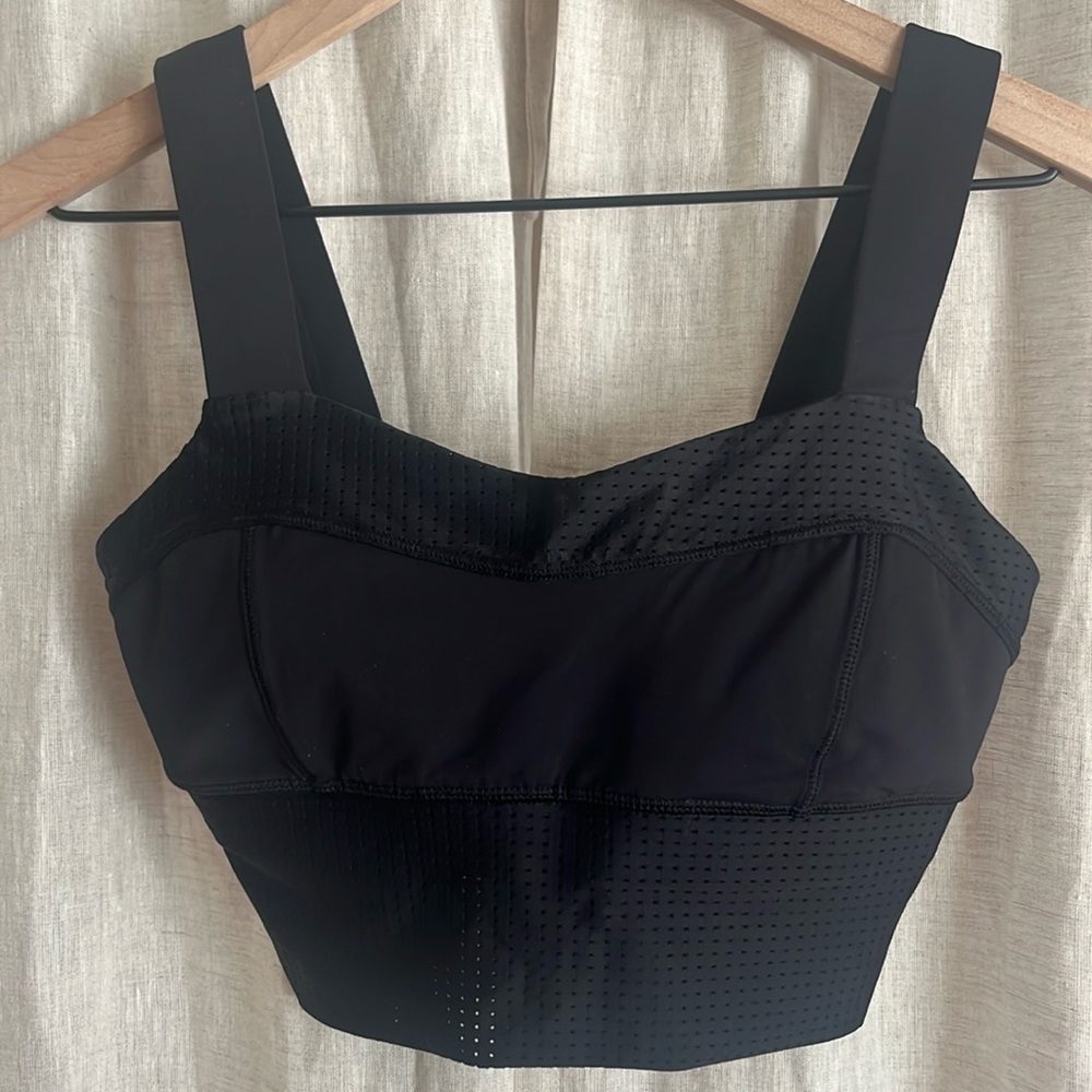 Lululemon Black Mesh Sports Bra